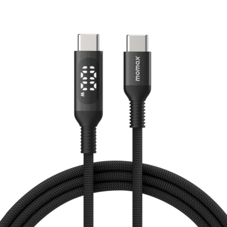 Cáp Momax USB-C to USB-C dài 1.2 mét PD 100W có đèn LED - DC22